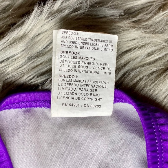 Girls 8 SPEEDO 2 Piece Tankini Bathing Suit Purple - Picture 10 of 12